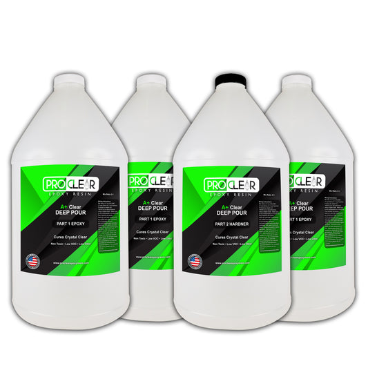 Premium Clear Industrial Grade Deep Pour 4 gallon kit super clear voc free